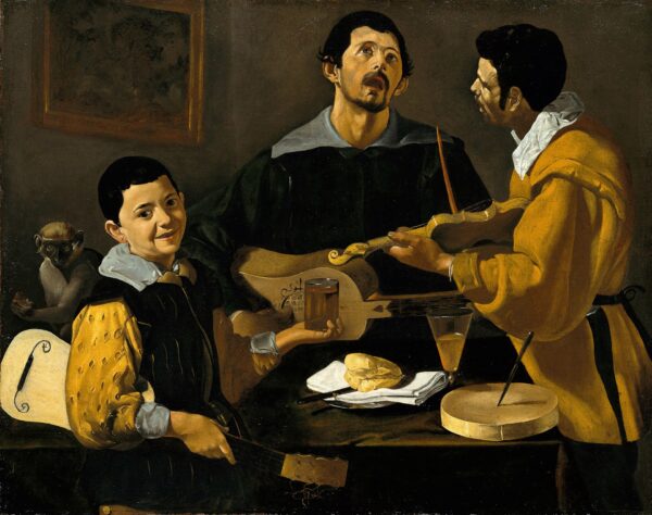 The Three Musicians - by Diego Velázquez