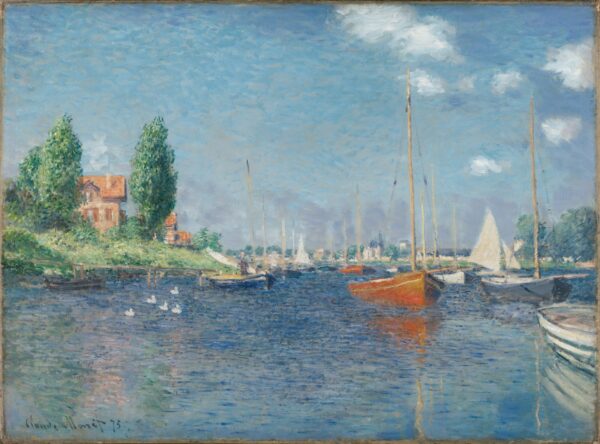 Red Boats, Argenteuil - by Claude Monet