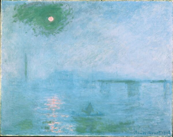 Charing Cross Bridge: Fog on the Thames - by Claude Monet