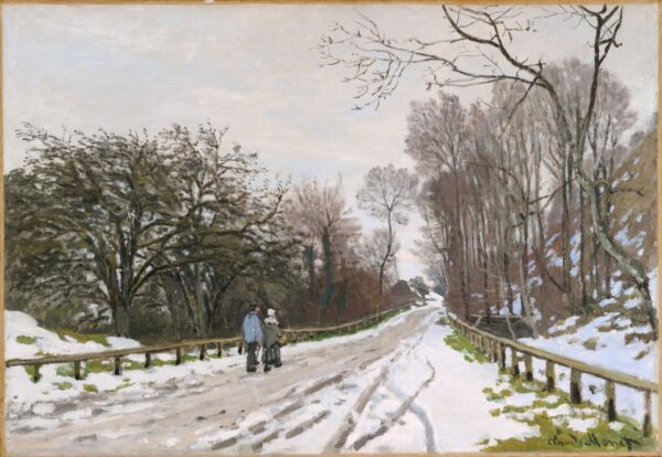 Road toward the Farm Saint-Siméon, Honfleur - by Claude Monet