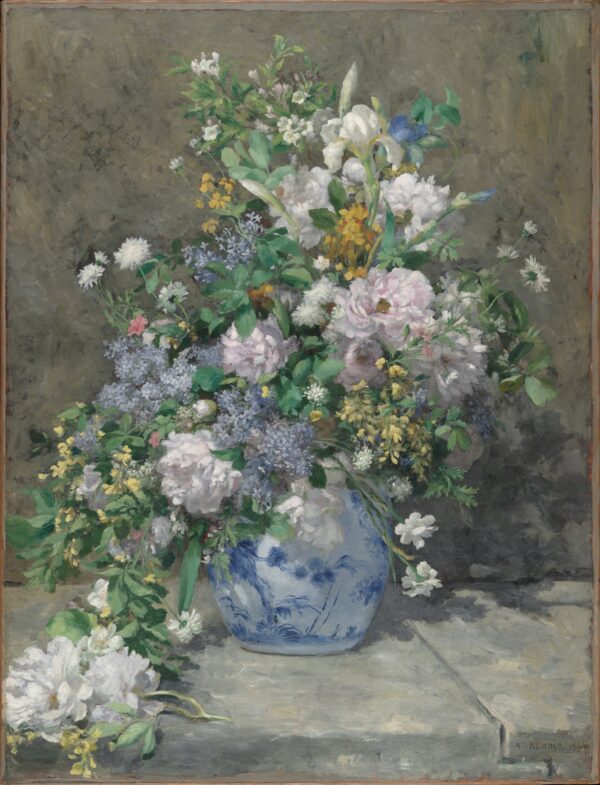 Spring Bouquet - by Pierre-Auguste Renoir