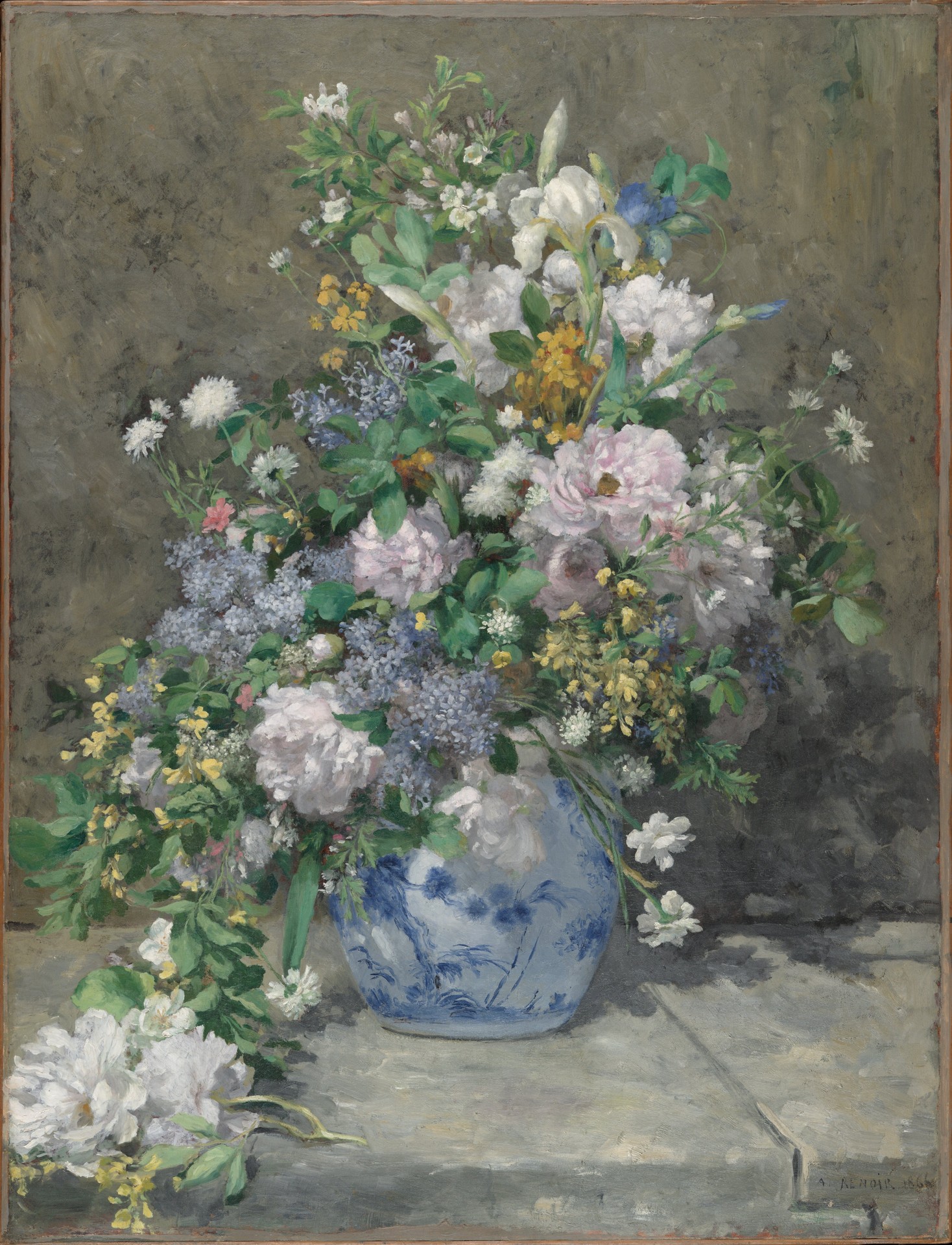 Spring Bouquet - by Pierre-Auguste Renoir