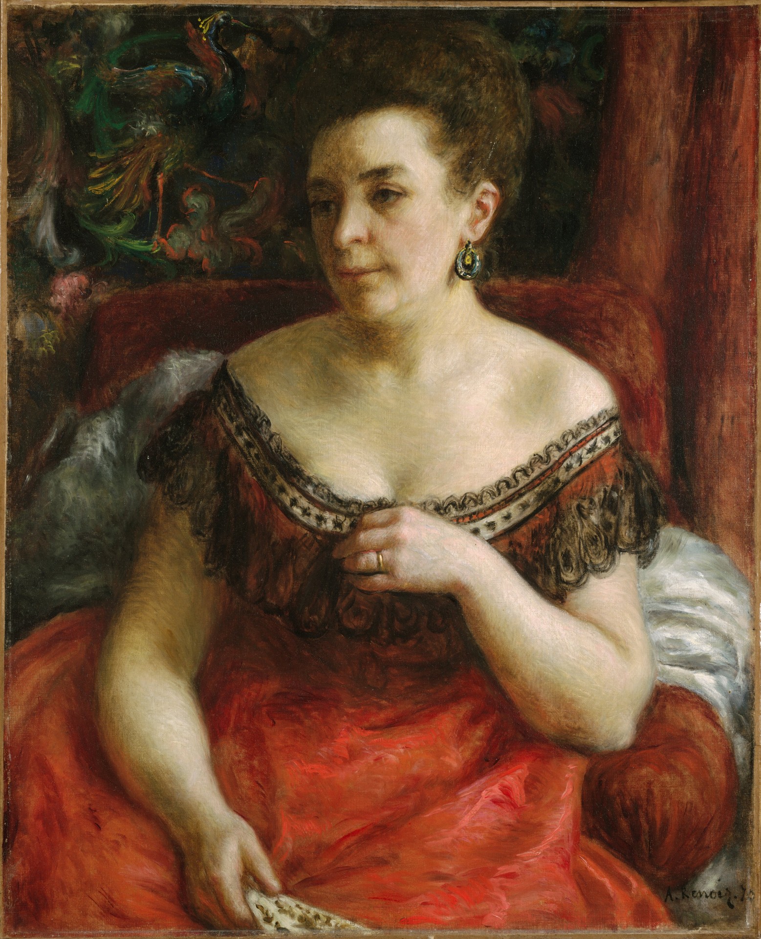 Madame Pierre Henri Renoir (Blanche-Marie Blanc, 1841-1910?) - by Pierre-Auguste Renoir