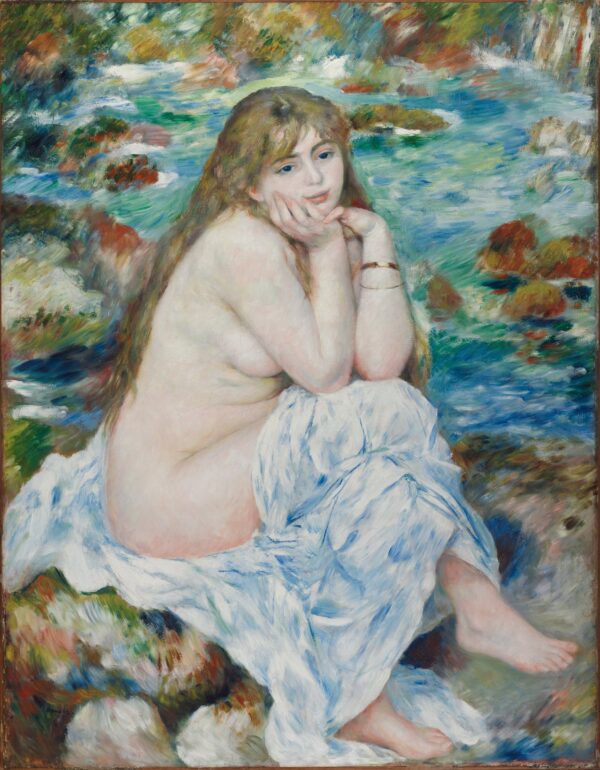 Seated Bather - by Pierre-Auguste Renoir