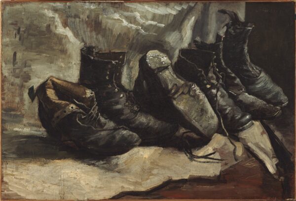 Three Pairs of Shoes - by Vincent van Gogh