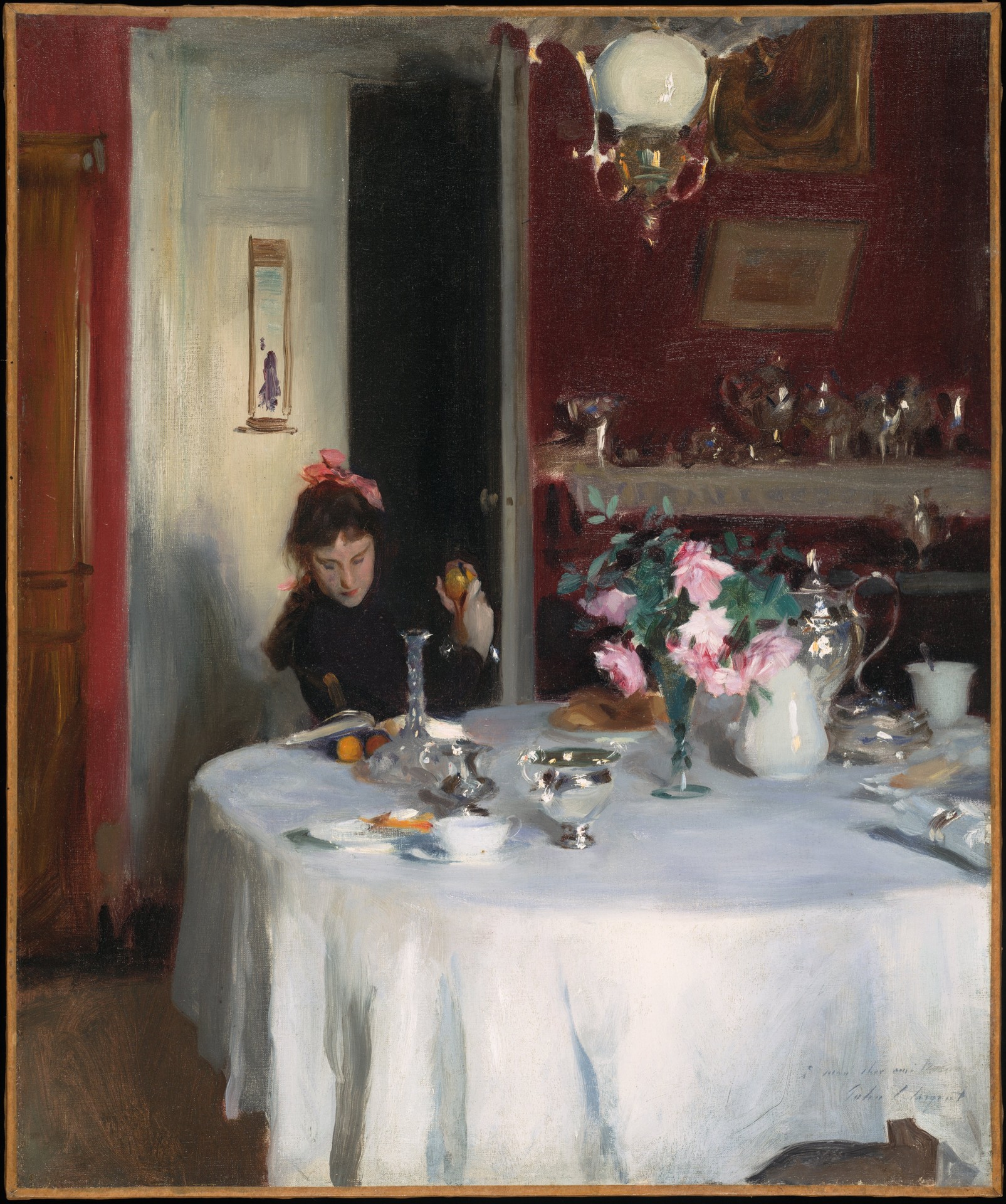 The Breakfast Table - by John Singer Sargent