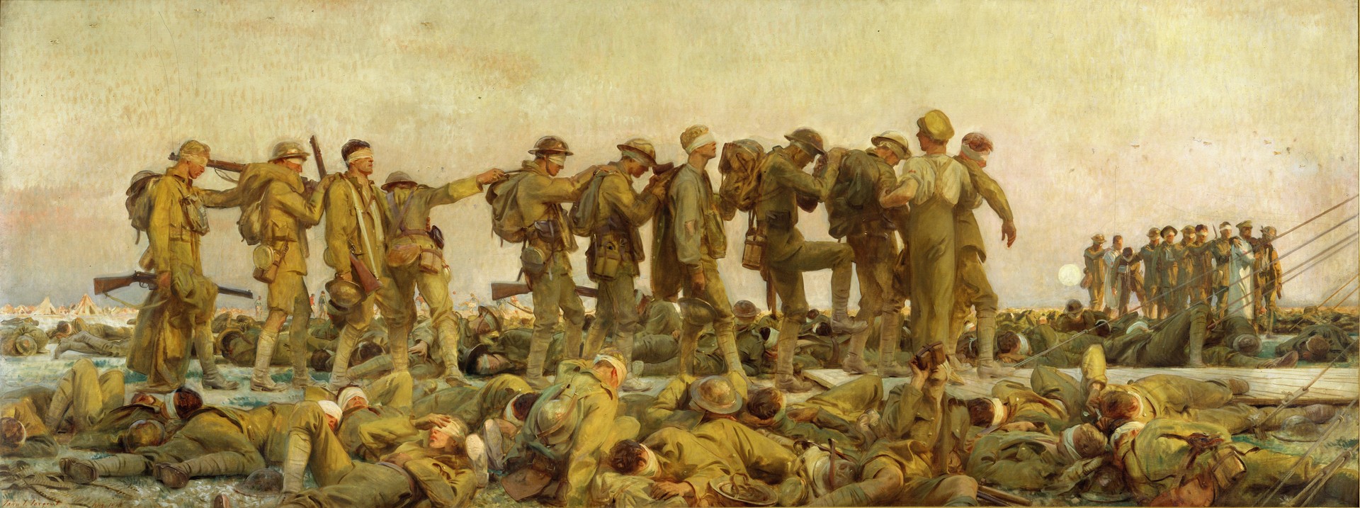Gassed - by John Singer Sargent