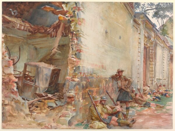 A Street in Arras - by John Singer Sargent