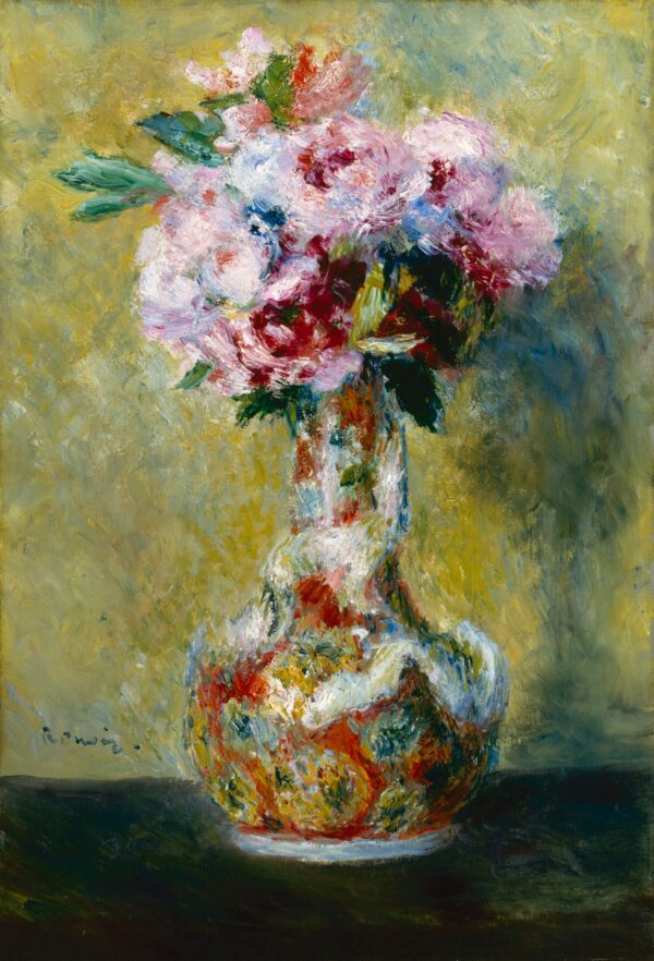 Bouquet in a Vase - by Pierre-Auguste Renoir
