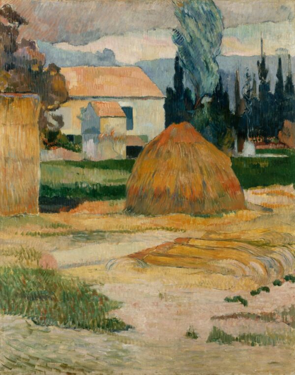 Landscape near Arles - by Paul Gauguin