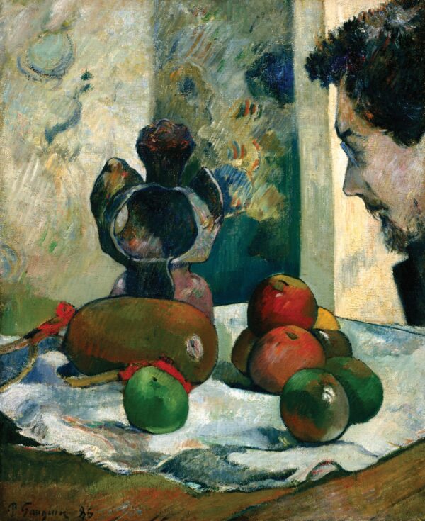Still Life with Profile of Laval - by Paul Gauguin