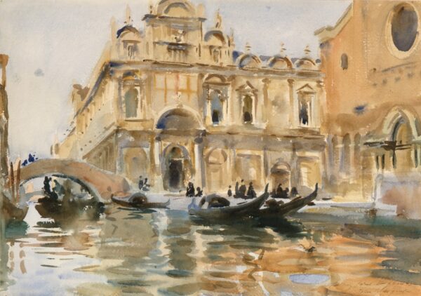 Rio dei Mendicanti, Venice - by John Singer Sargent