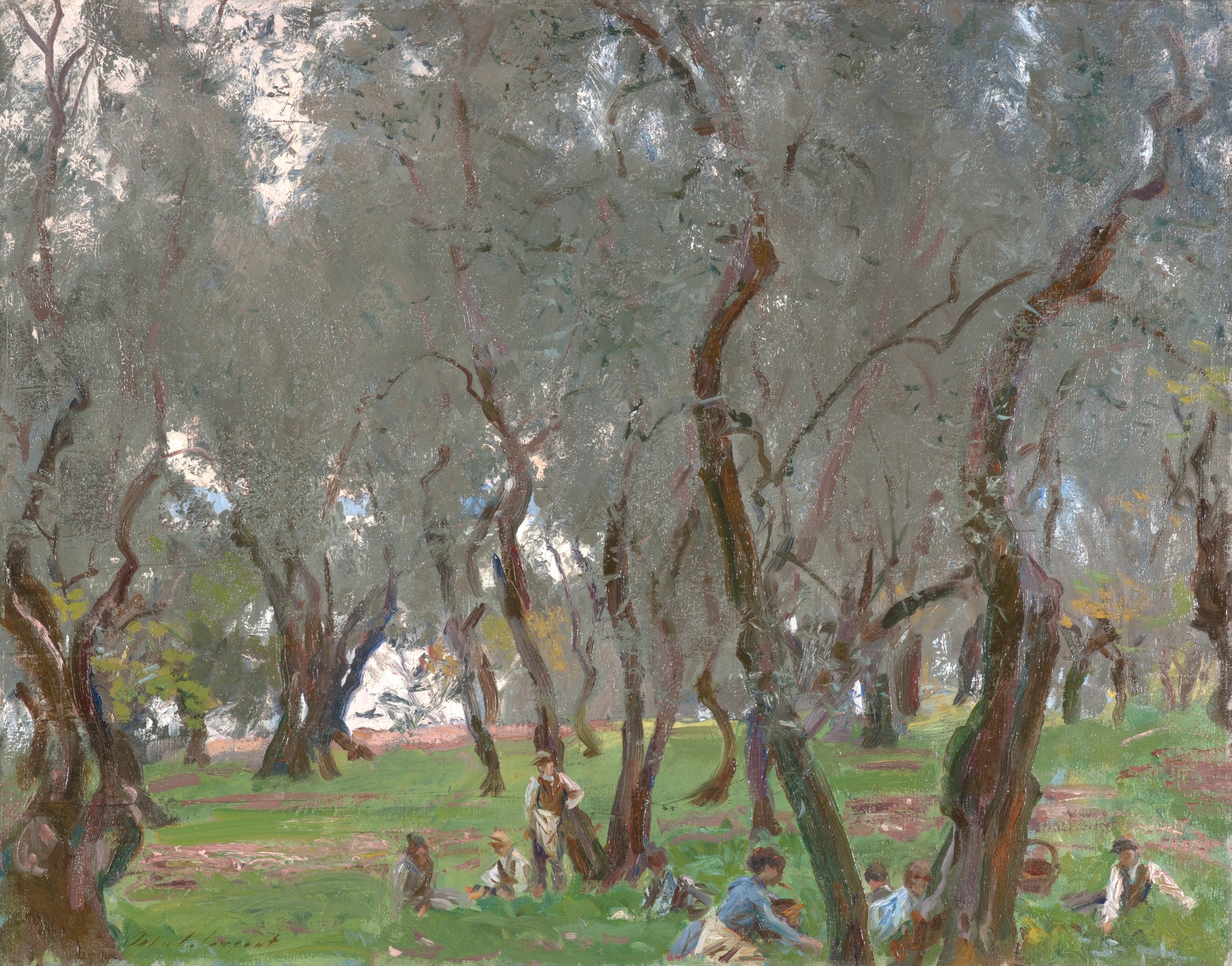 The Olive Grove - by John Singer Sargent