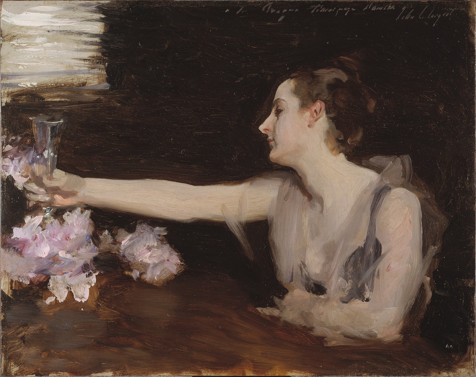 Madame Gautreau Drinking a Toast - by John Singer Sargent