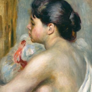 Dark-Haired Woman - by Pierre-Auguste Renoir