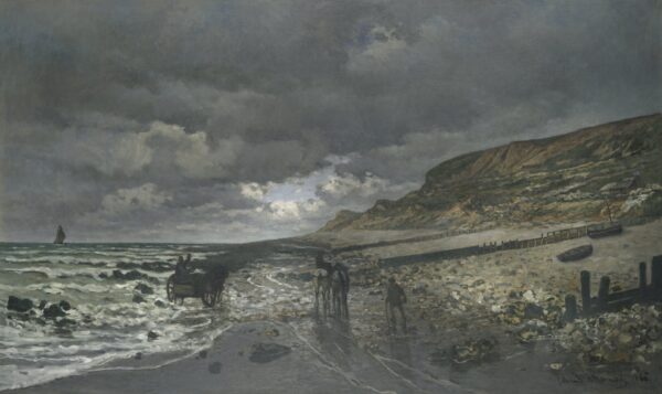 La Pointe de la Hève at Low Tide - by Claude Monet