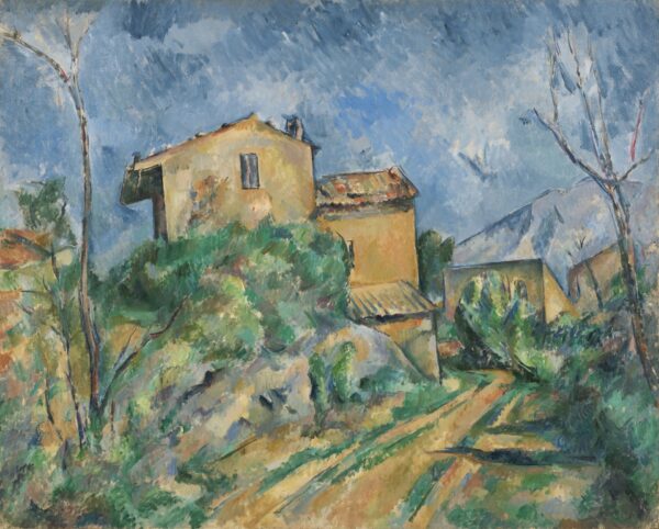 Maison Maria with a View of Château Noir - by Paul Cézanne
