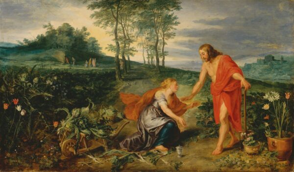 Christ Appears to Mary Magdalene on Easter Morning (Noli me tangere) - by Peter Paul Rubens