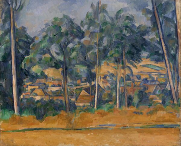 Village through the Trees (Marines) - by Paul Cézanne