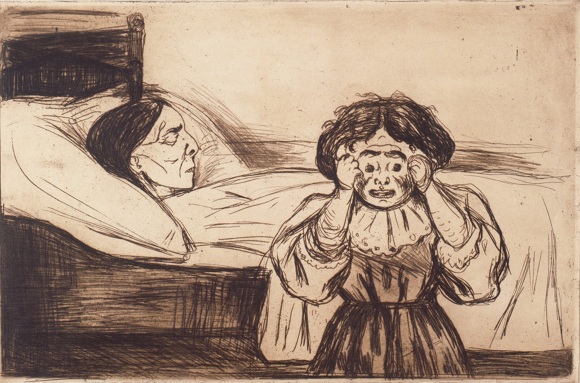 The Dead Mother and Child - by Edvard Munch