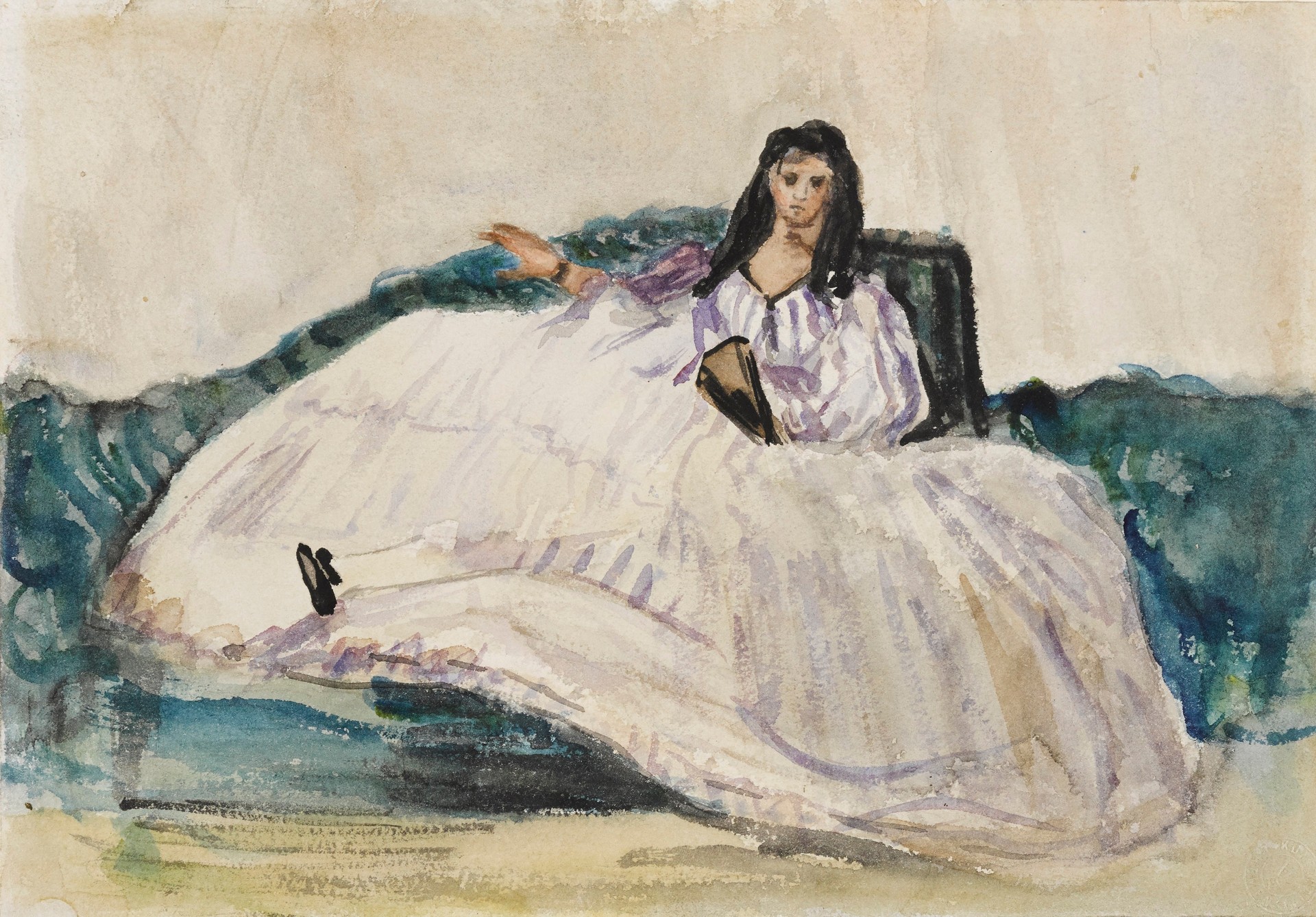 Jeanne Duval: La Maîtresse de Baudelaire (Baudelaire’s Mistress) - by Édouard Manet