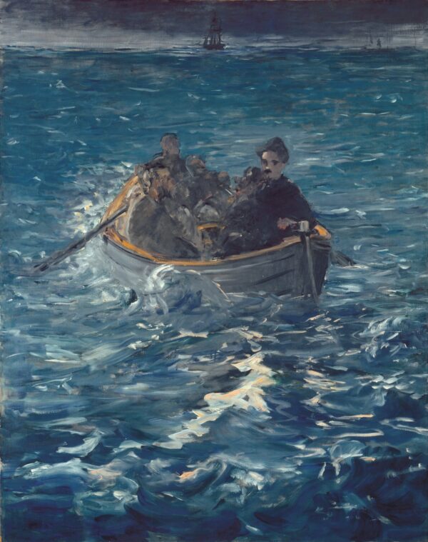 The Flight of Henri Rochefort - by Édouard Manet