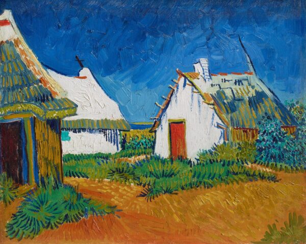 White cottages at Saintes-Maries - by Vincent van Gogh