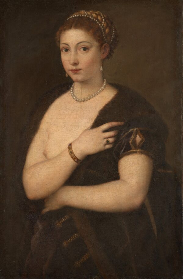 Girl in a Fur - by Titian