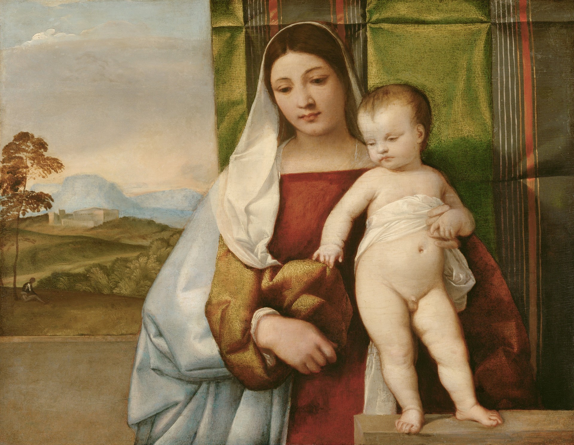 Gipsy Madonna - by Titian