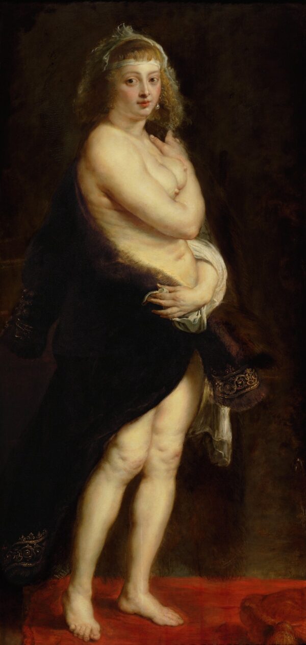 Helena Fourment in a Fur Robe - by Peter Paul Rubens