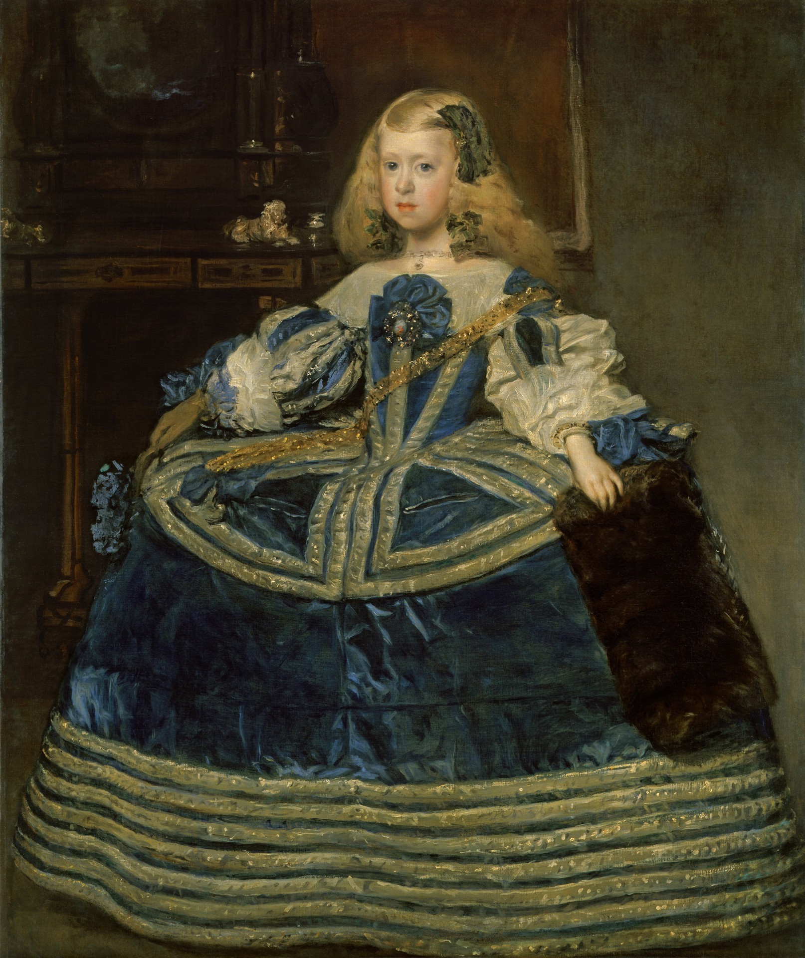 Infanta Margarita Teresa in a Blue Dress - by Diego Velázquez