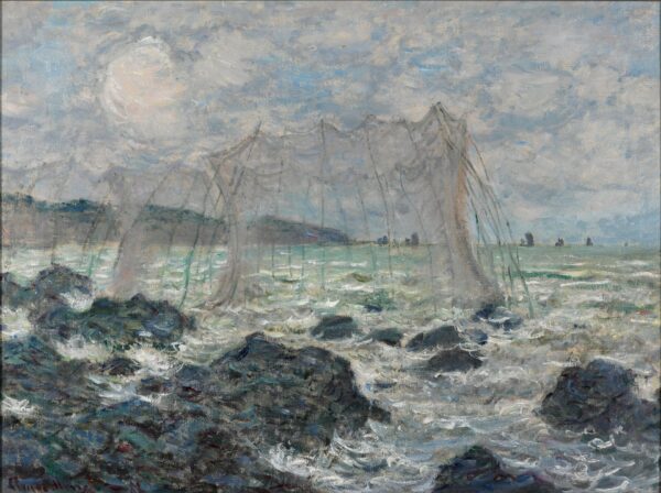 Fishing nets at Pourville - by Claude Monet