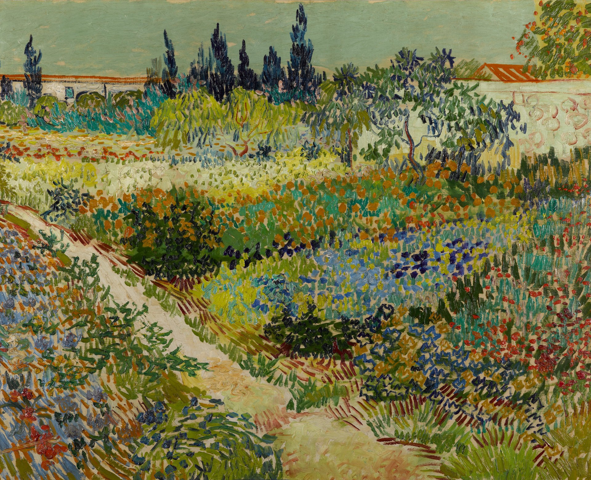 Garden at Arles - by Vincent van Gogh