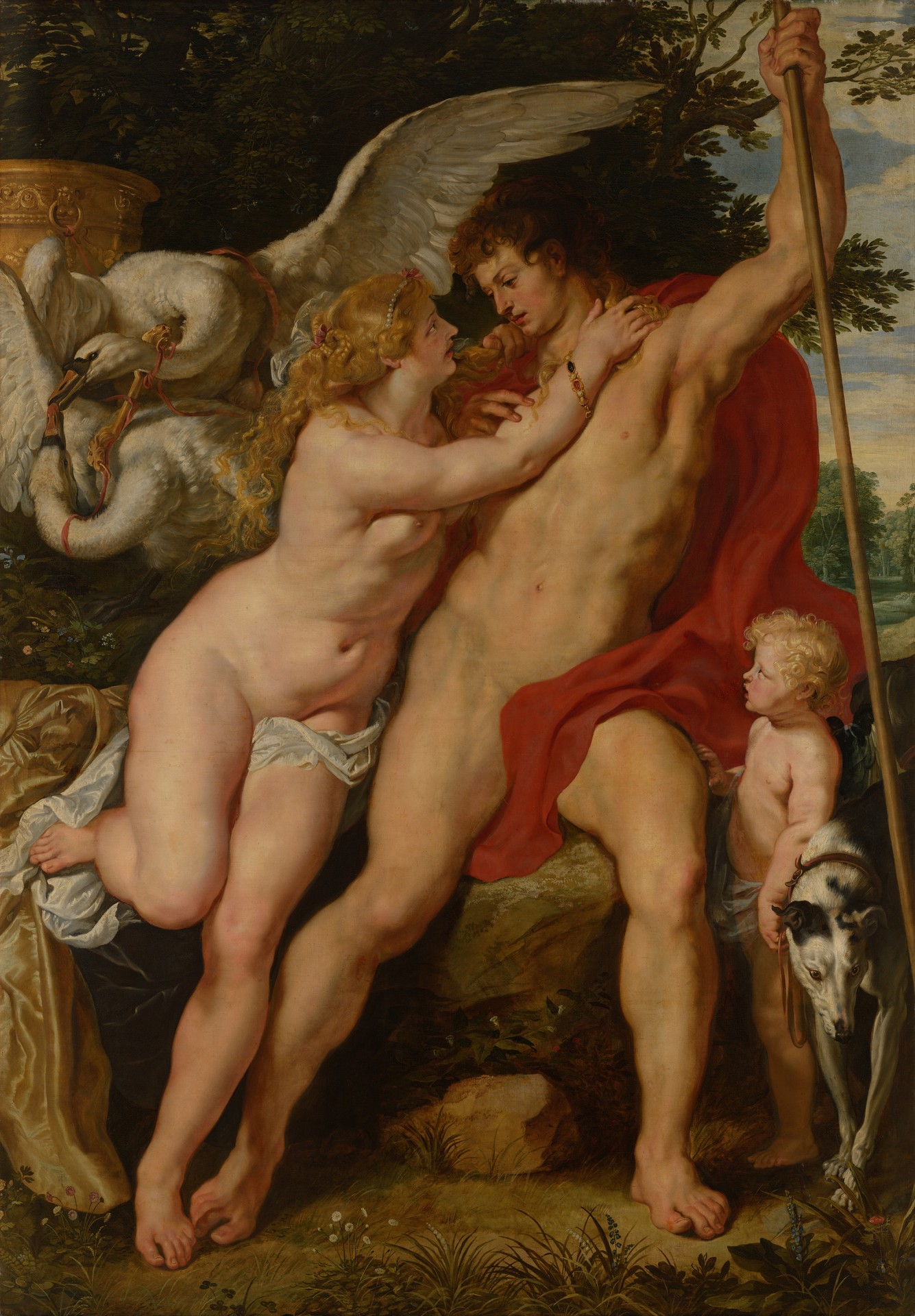 Venus and Adonis - by Peter Paul Rubens
