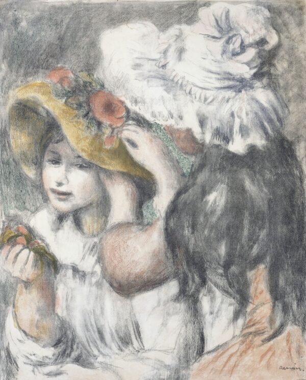 The Pinned Hat - by Pierre-Auguste Renoir