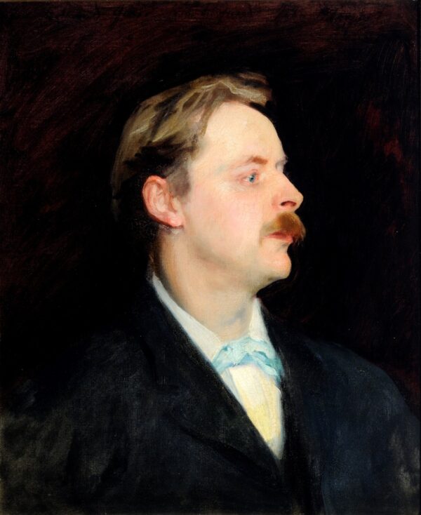 "Portrait of Edmund Gosse" - by John Singer Sargent