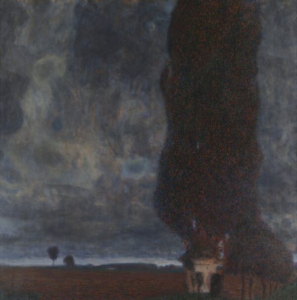 The Large Poplar II (Gathering Storm) - by Gustav Klimt