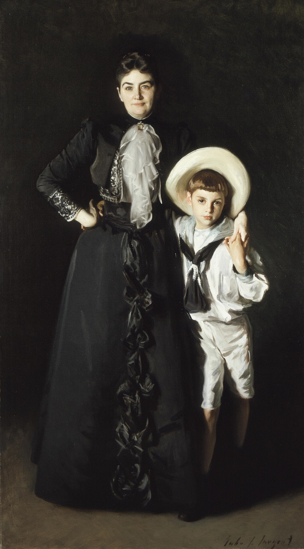 Portrait of Mrs. Edward L. Davis and Her Son, Livingston Davis - by John Singer Sargent