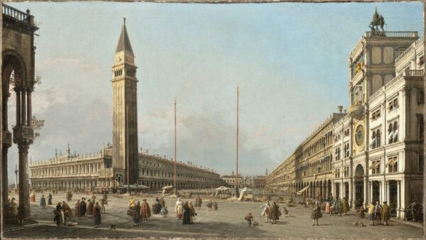 Piazza San Marco Looking South and West - by Canaletto