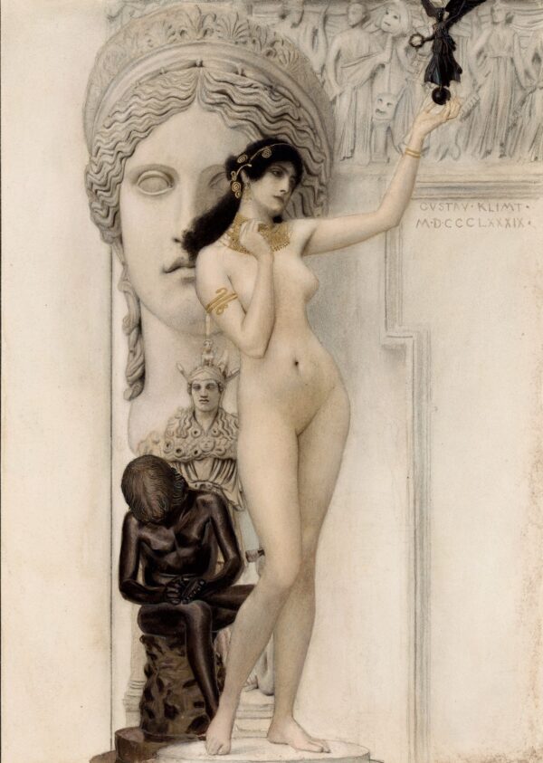 Allegory of Sculpture - by Gustav Klimt