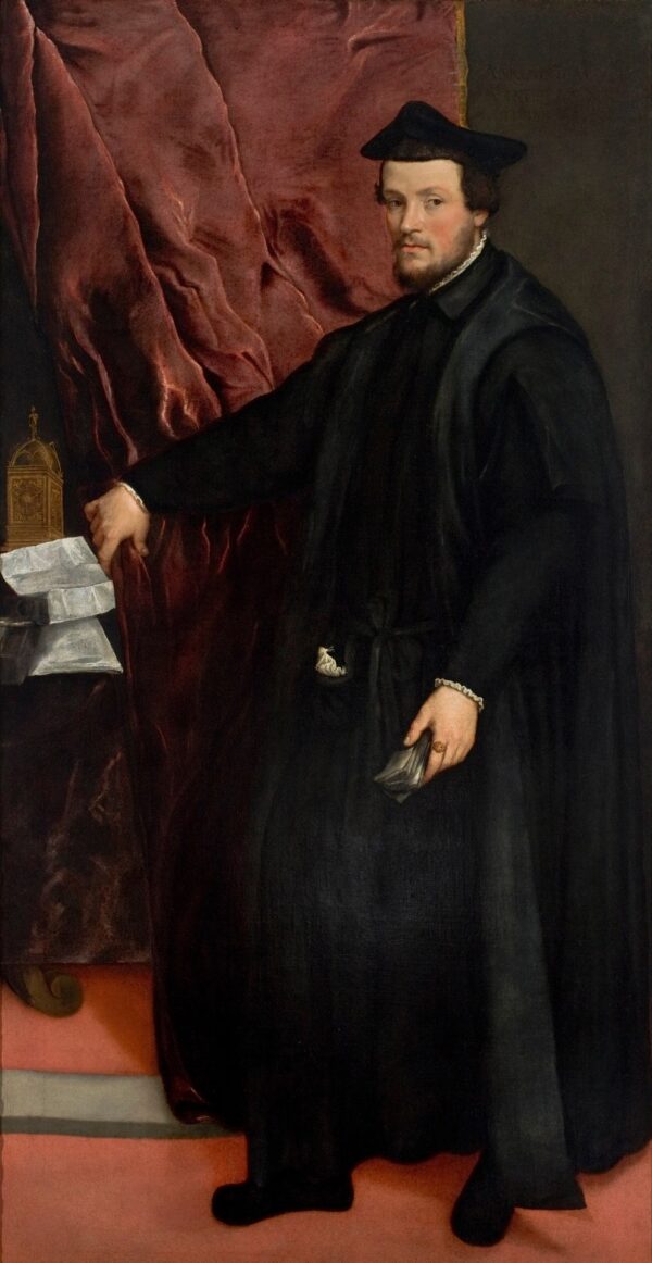 Portrait of Cardinal Cristoforo Madruzzo - by Titian