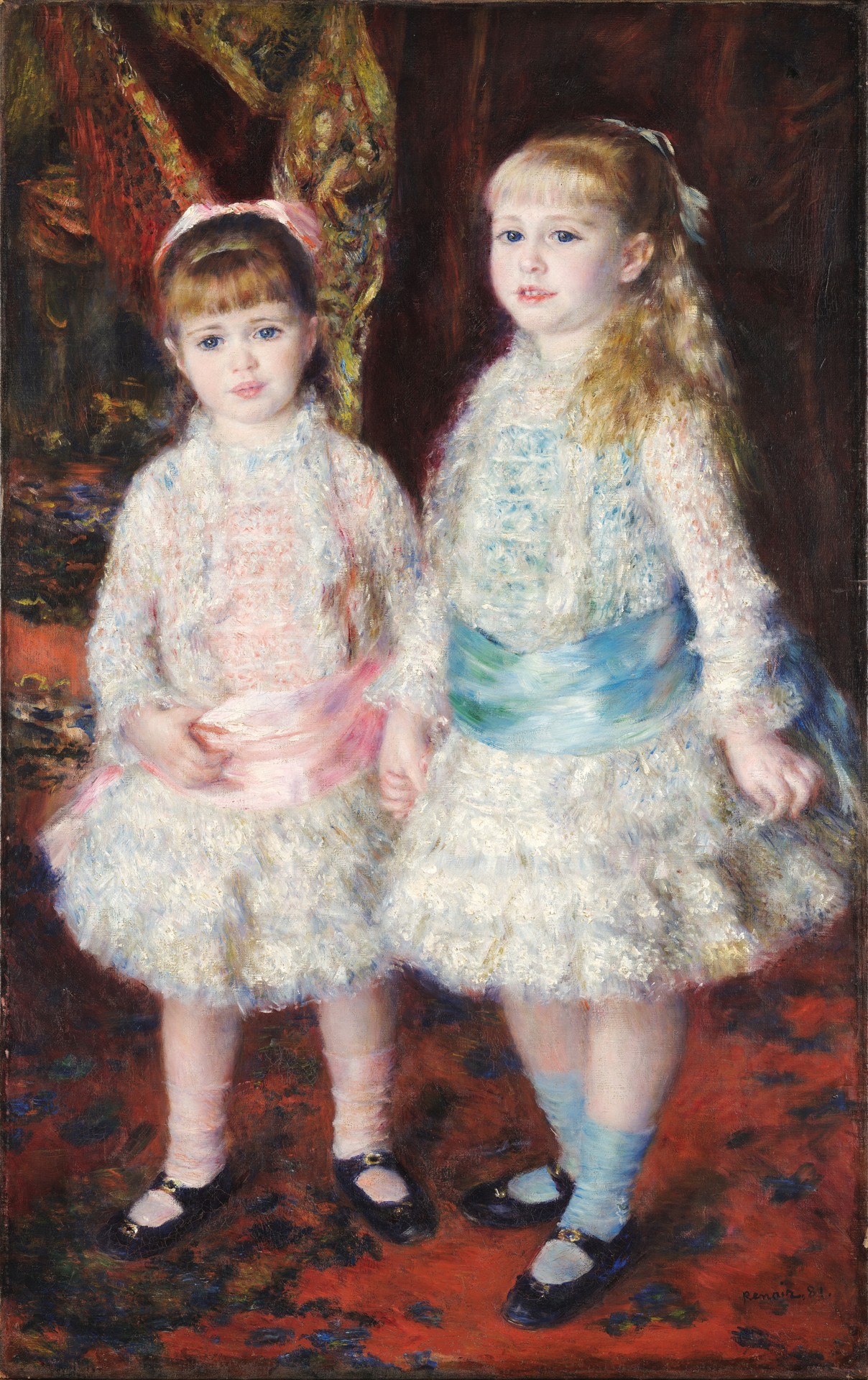 Pink and Blue – The Cahen d´Anvers Girls - by Pierre-Auguste Renoir