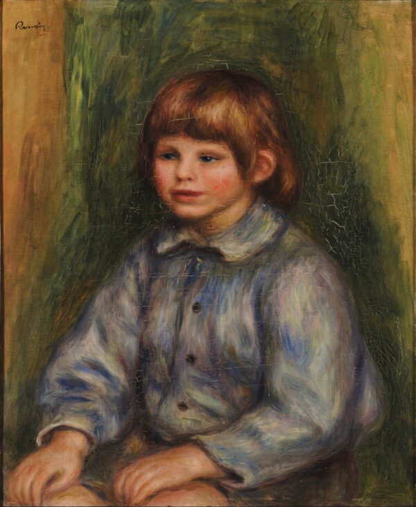 Portrait of Claude Renoir - by Pierre-Auguste Renoir