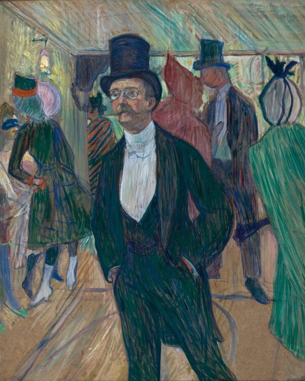 Monsieur Fourcade - by Henri de Toulouse-Lautrec