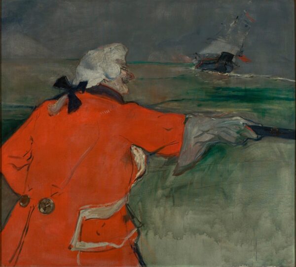 Paul Viaud Dressed as an Admiral of the 18th Century (The Admiral Viaud) - by Henri de Toulouse-Lautrec