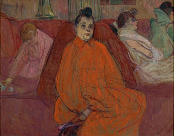 The Divan - by Henri de Toulouse-Lautrec