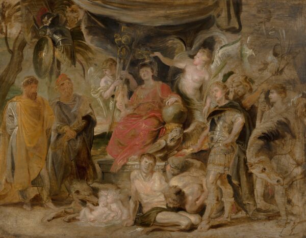 The Triumph of Rome: The Youthful Emperor Constantine Honouring Rome - by Peter Paul Rubens
