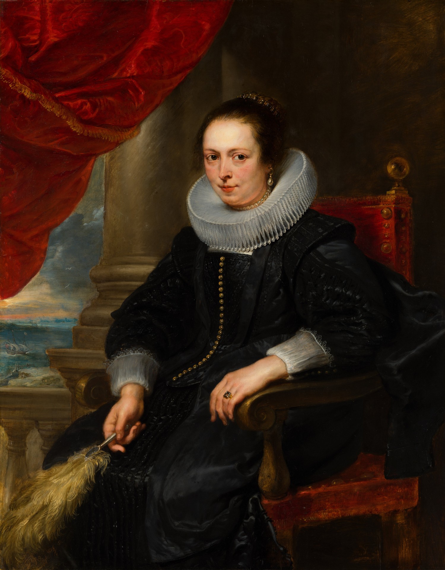 Portrait of a Woman, possibly Clara Fourment (1593-1643) - by Peter Paul Rubens
