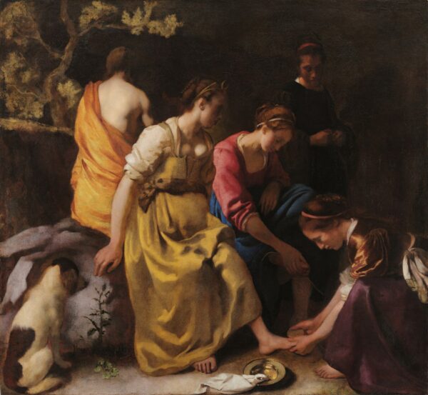 Diana and her Nymphs - by Johannes Vermeer