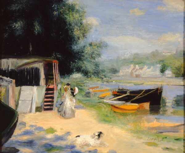 View of Bougival - by Pierre-Auguste Renoir
